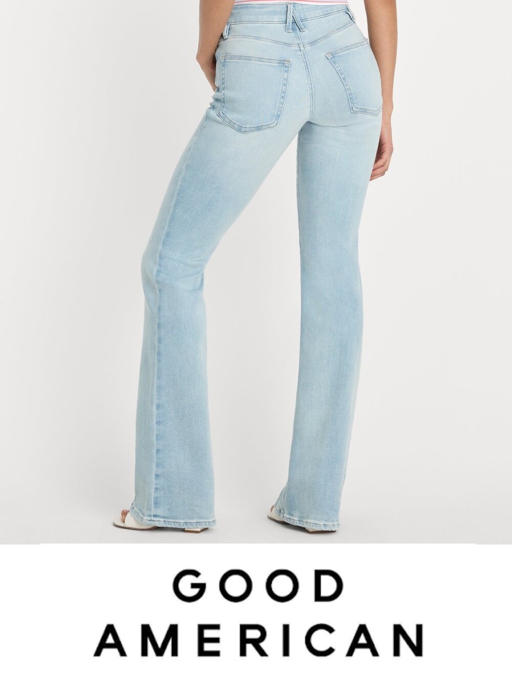NWT Good American Soft Tech Good Classic Bootcut Jeans Indigo1275 - Size 10